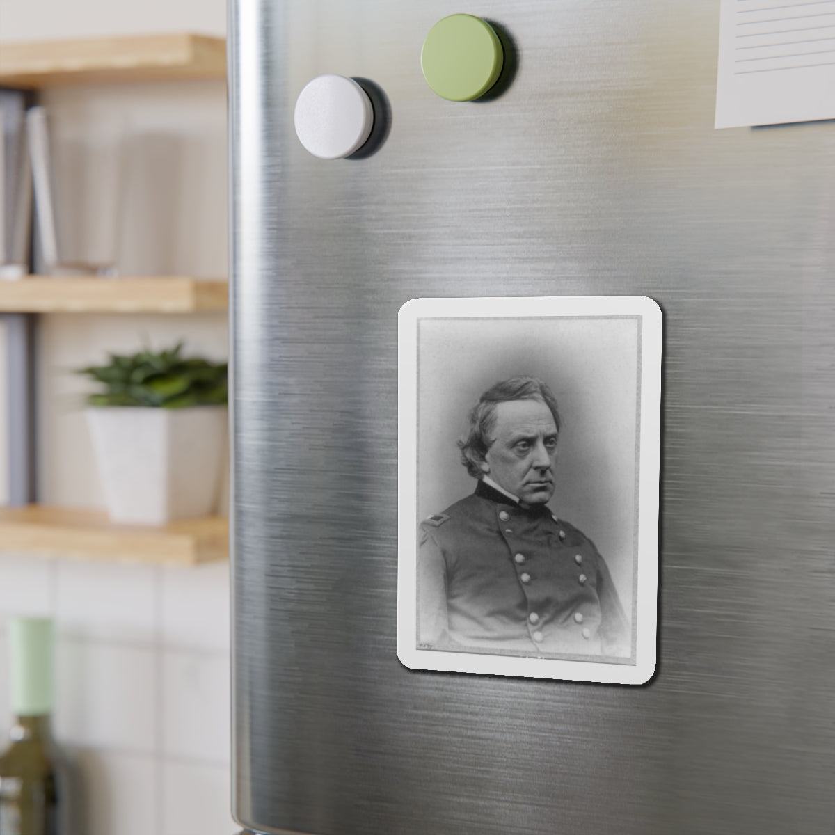 Gilman Marston, Head-And-Shoulders Portrait, Facing Right, In Uniform (U.S. Civil War) Refrigerator Magnet-The Sticker Space