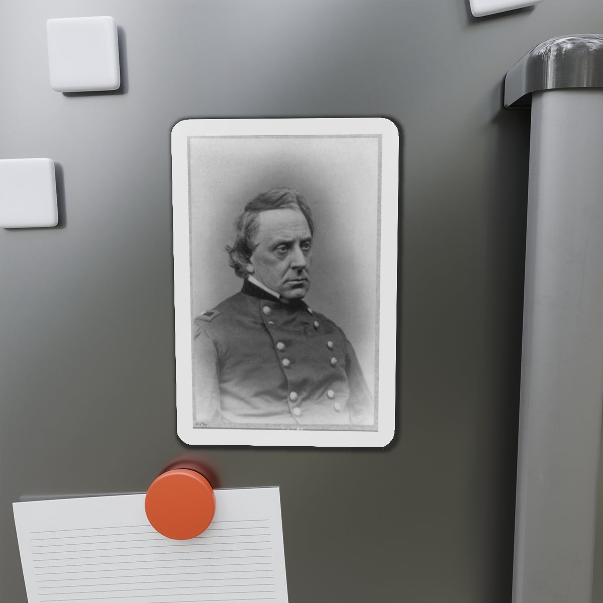 Gilman Marston, Head-And-Shoulders Portrait, Facing Right, In Uniform (U.S. Civil War) Refrigerator Magnet-The Sticker Space