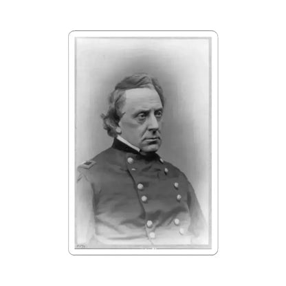 Gilman Marston, Head-and-Shoulders Portrait, Facing Right, in Uniform (U.S. Civil War) STICKER Vinyl Kiss-Cut Decal 3 Inch White - The Sticker Space