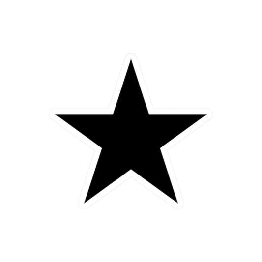 Ginboshi No background and black color drawing (Japan) (Coat of Arms) STICKER Vinyl Kiss-Cut Decal 2 Inch White - The Sticker Space