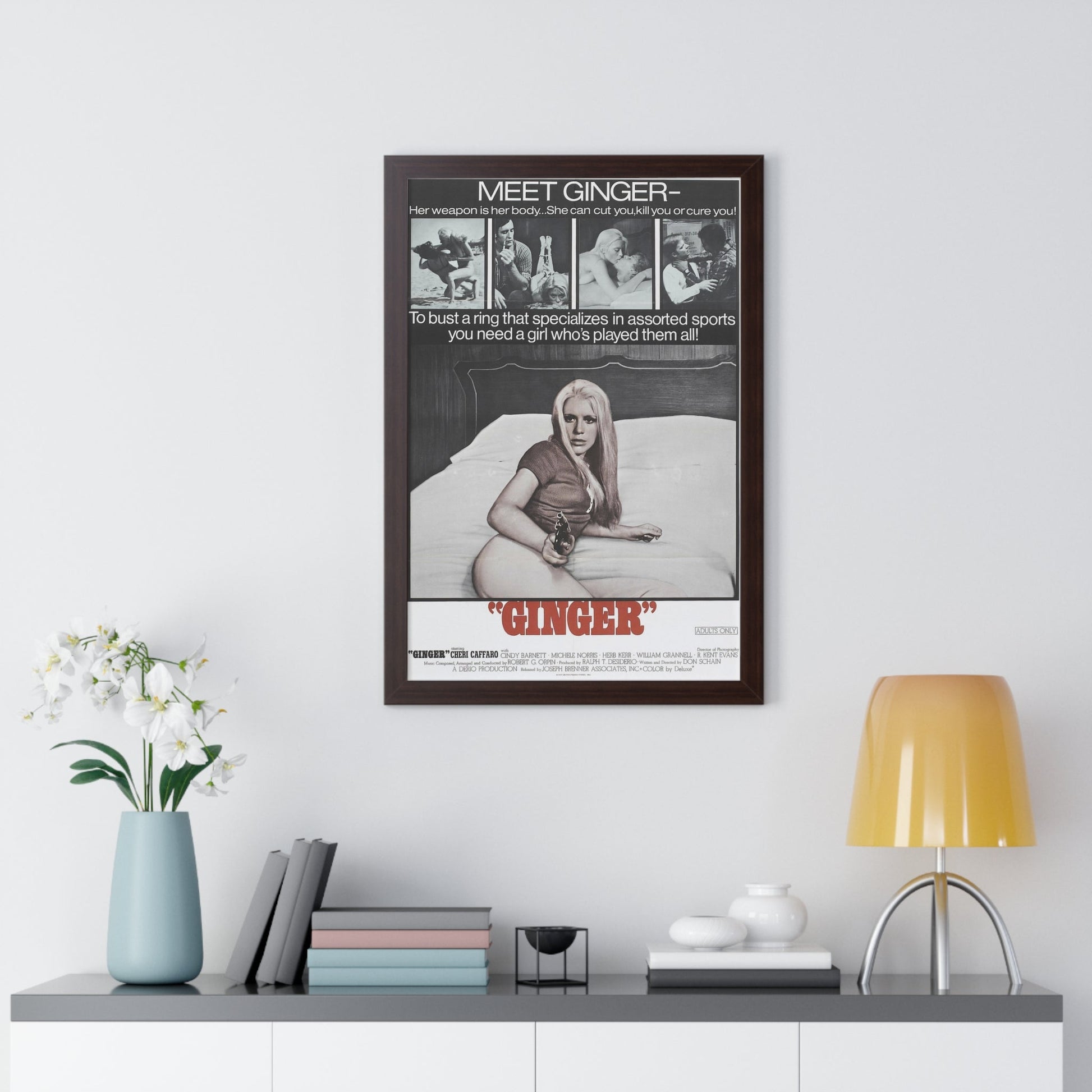 GINGER 1971 - Framed Movie Poster-The Sticker Space