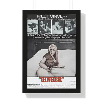 GINGER 1971 - Framed Movie Poster 16″ x 24″ Black - The Sticker Space