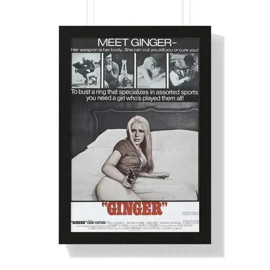 GINGER 1971 - Framed Movie Poster 16″ x 24″ Black - The Sticker Space