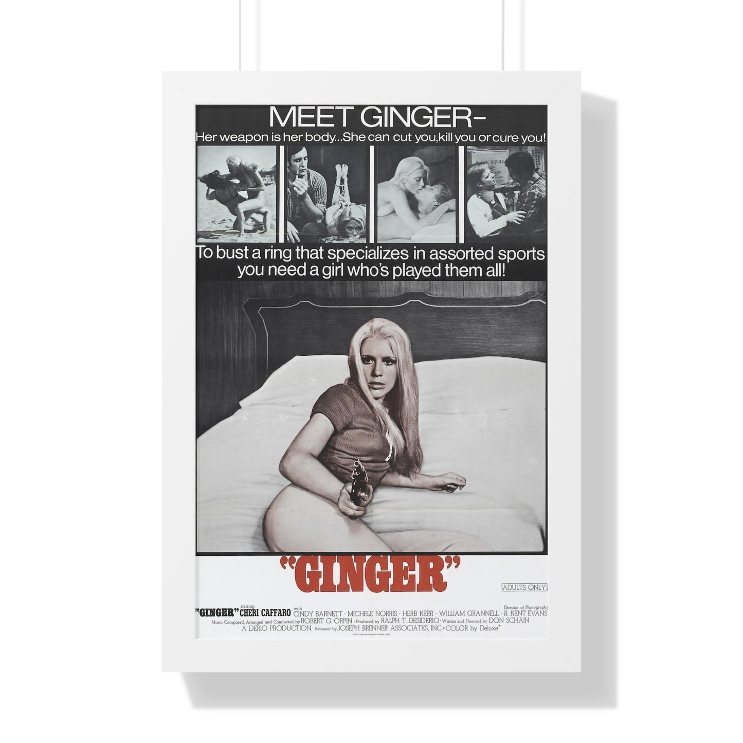 GINGER 1971 - Framed Movie Poster-16″ x 24″-The Sticker Space