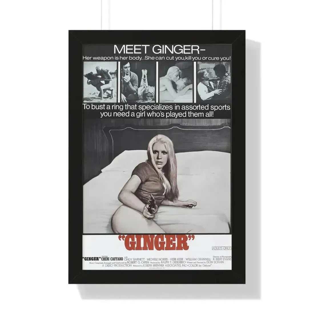 GINGER 1971 - Framed Movie Poster - The Sticker Space