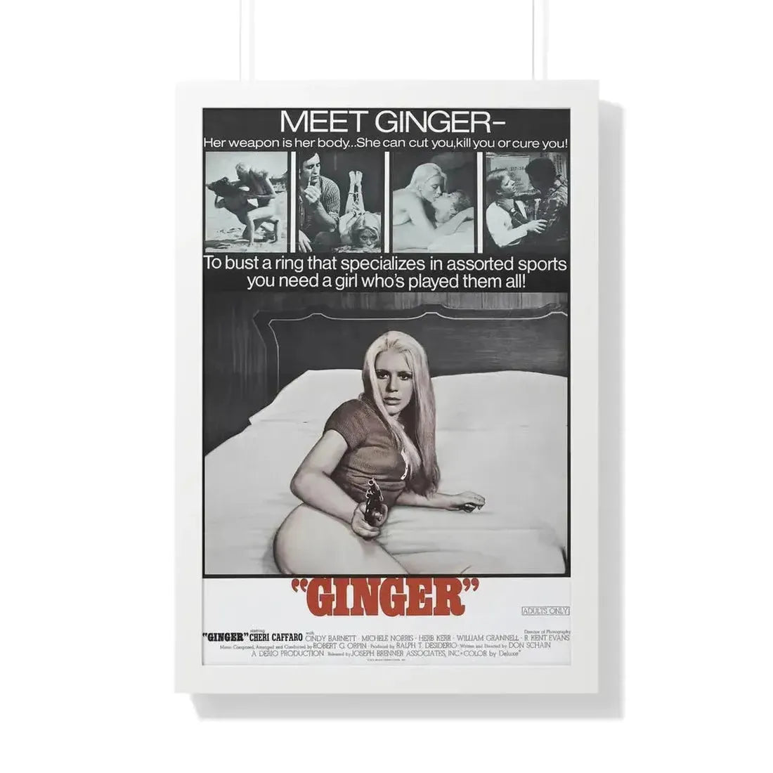 GINGER 1971 - Framed Movie Poster - The Sticker Space
