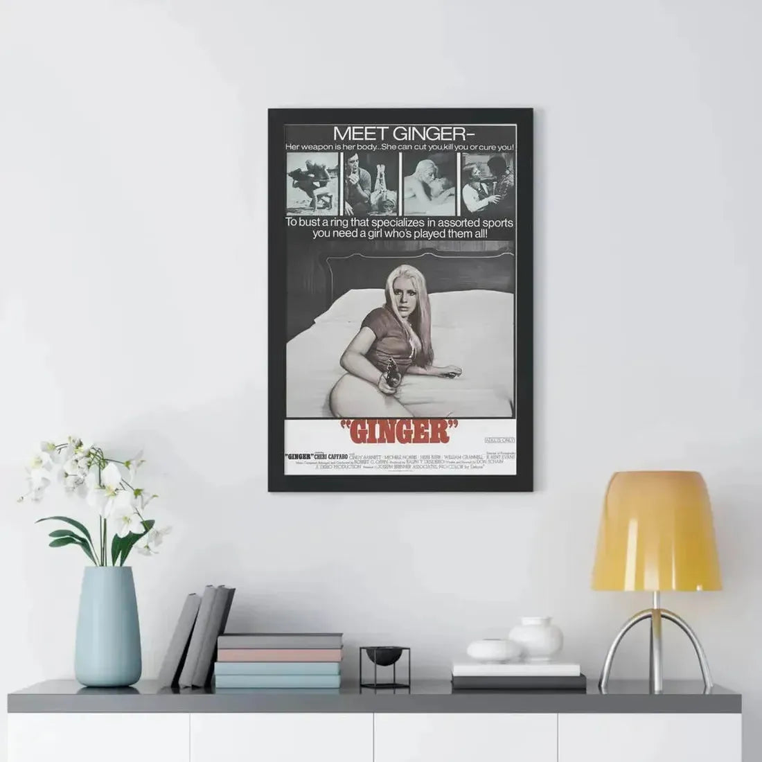 GINGER 1971 - Framed Movie Poster - The Sticker Space