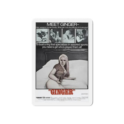 GINGER 1971 Movie Poster - Refrigerator Magnet 6 Inch - The Sticker Space