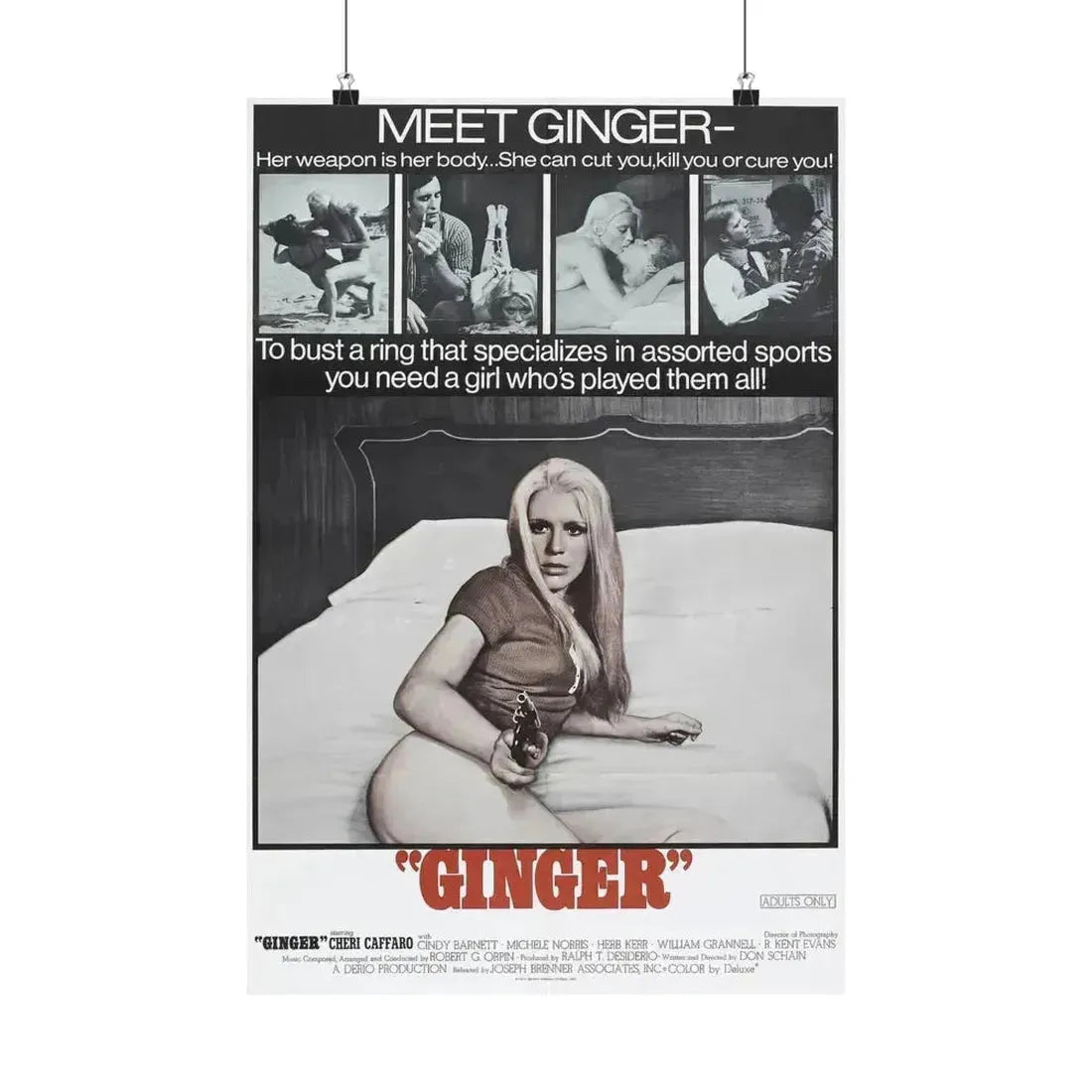 GINGER 1971 - Paper Movie Poster 16″ x 24″ Matte - The Sticker Space