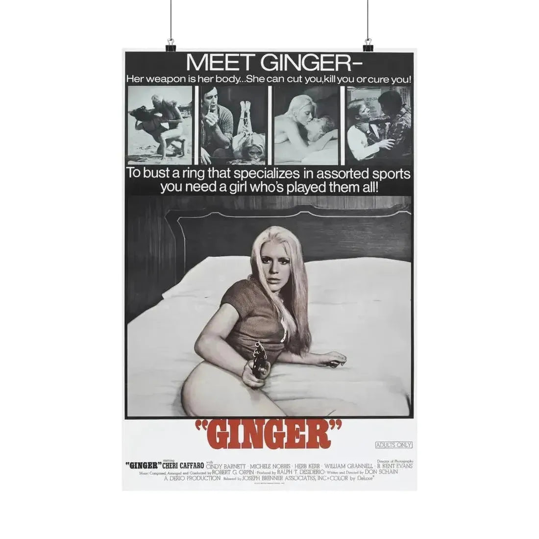 GINGER 1971 - Paper Movie Poster - The Sticker Space