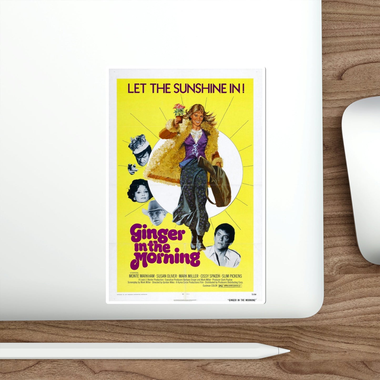 Ginger in the Morning 1974 Movie Poster STICKER Vinyl Die-Cut Decal-The Sticker Space