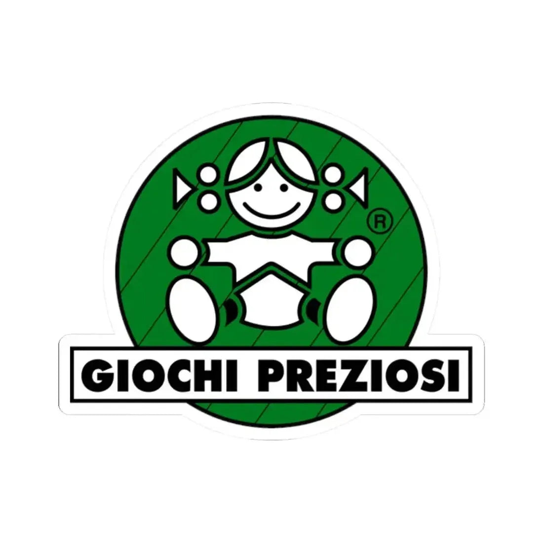 Giochi Preziosi (Logo) STICKER Vinyl Kiss-Cut Decal 2 Inch White - The Sticker Space