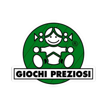 Giochi Preziosi (Logo) STICKER Vinyl Kiss-Cut Decal 2 Inch White - The Sticker Space