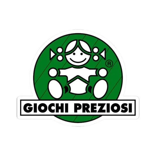 Giochi Preziosi (Logo) STICKER Vinyl Kiss-Cut Decal 2 Inch White - The Sticker Space