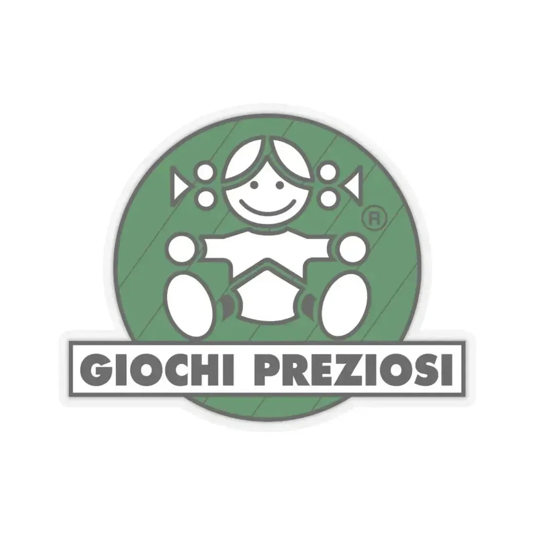 Giochi Preziosi (Logo) STICKER Vinyl Kiss-Cut Decal 6 Inch Transparent - The Sticker Space