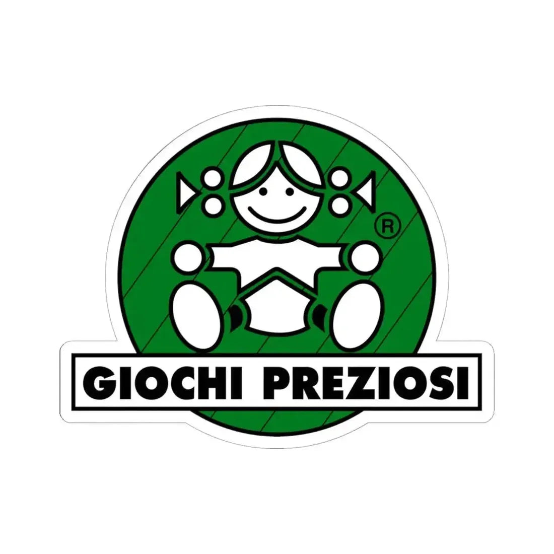 Giochi Preziosi (Logo) STICKER Vinyl Kiss-Cut Decal 6 Inch White - The Sticker Space