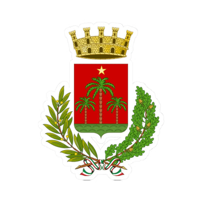 Gioia Tauro-Stemma (Italy) (Coat of Arms) STICKER Vinyl Kiss-Cut Decal 2 Inch White - The Sticker Space