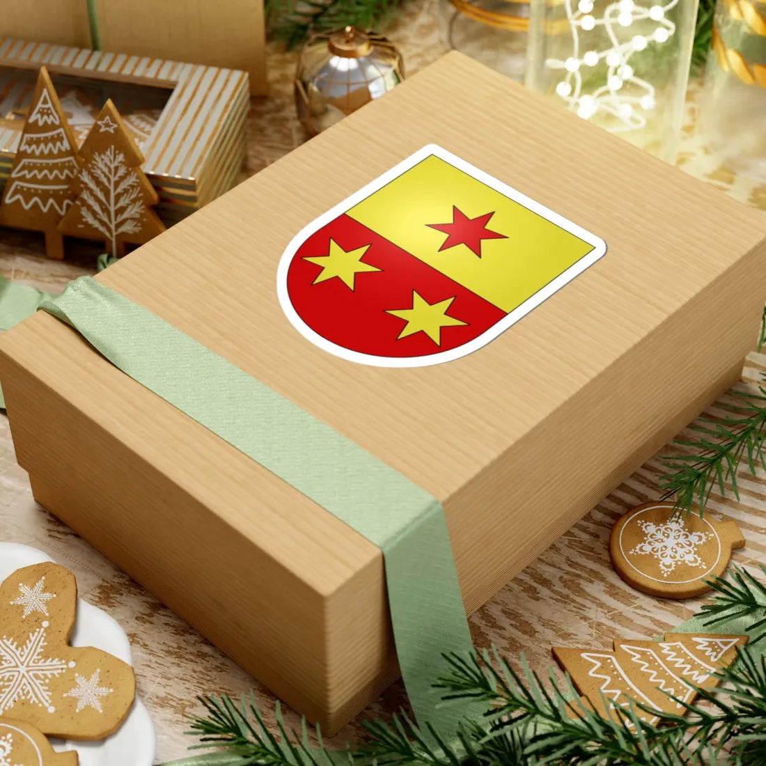 Giornico-coat of arms (Switzerland) (Coat of Arms) STICKER Vinyl Kiss-Cut Decal - The Sticker Space