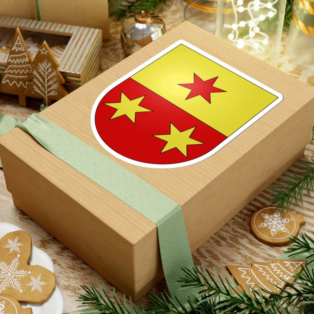 Giornico-coat of arms (Switzerland) (Coat of Arms) STICKER Vinyl Kiss-Cut Decal - The Sticker Space