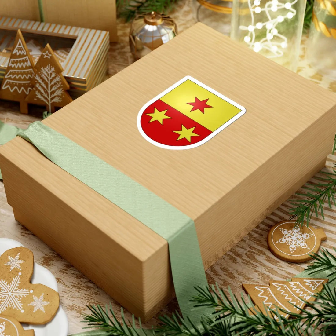 Giornico-coat of arms (Switzerland) (Coat of Arms) STICKER Vinyl Kiss-Cut Decal - The Sticker Space