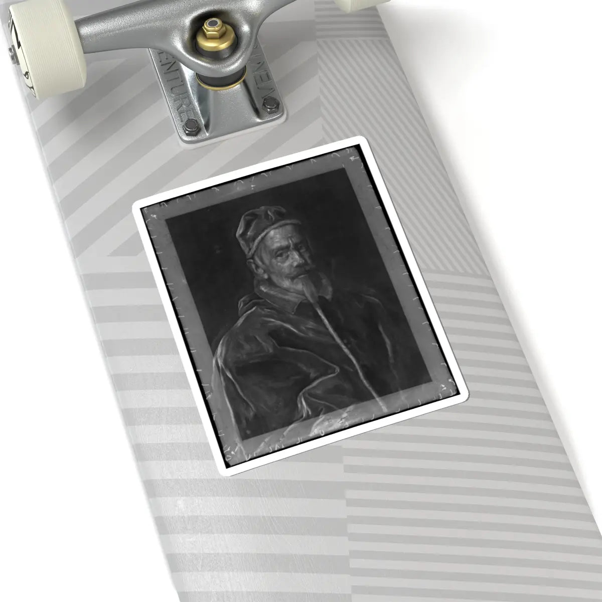 SKU:TSS-STICK-GVNBTT-6X6-5 Sizes:6" × 6" Types:White