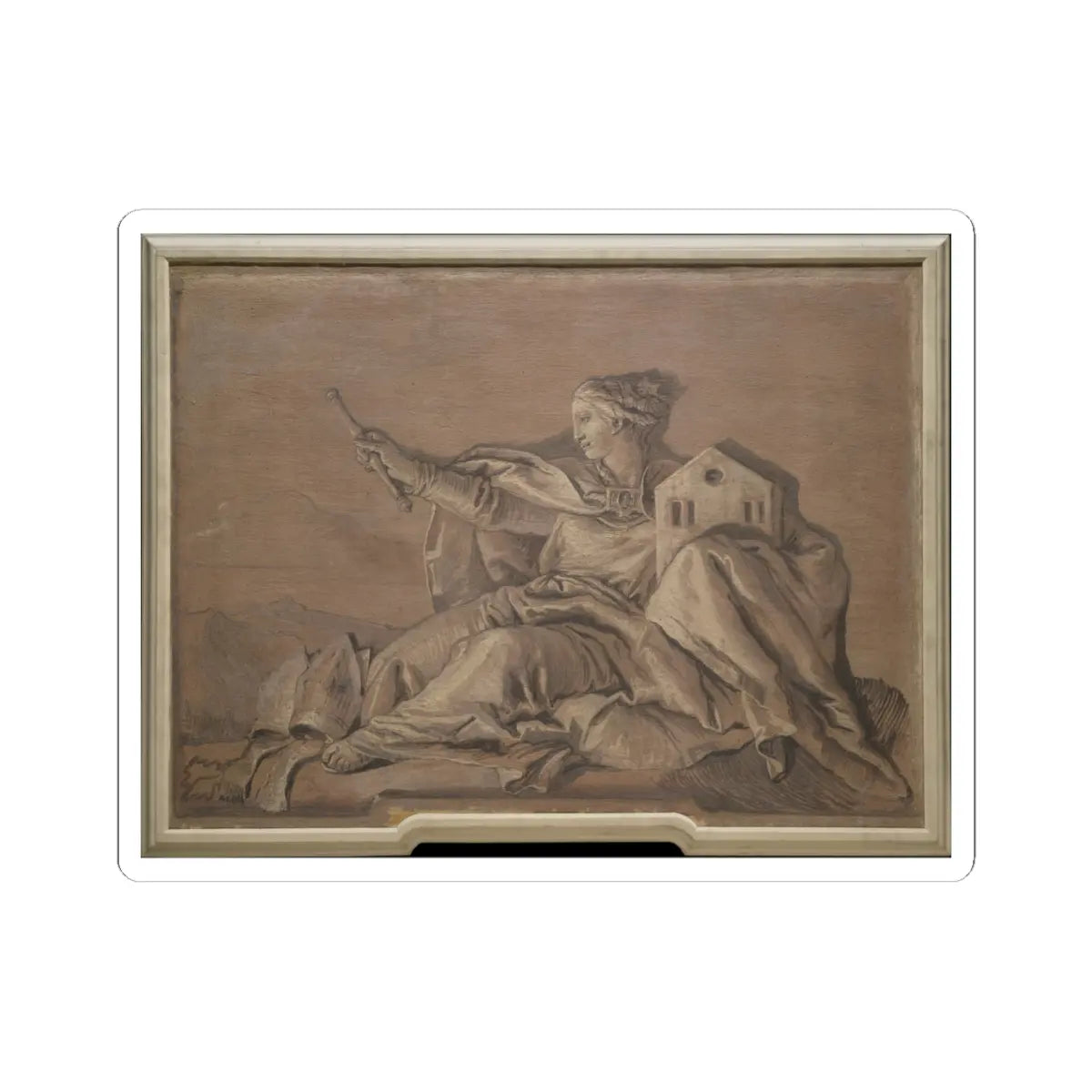 SKU:TSS-STICK-GVNDMN-6X6-5 Sizes:6" × 6" Types:White