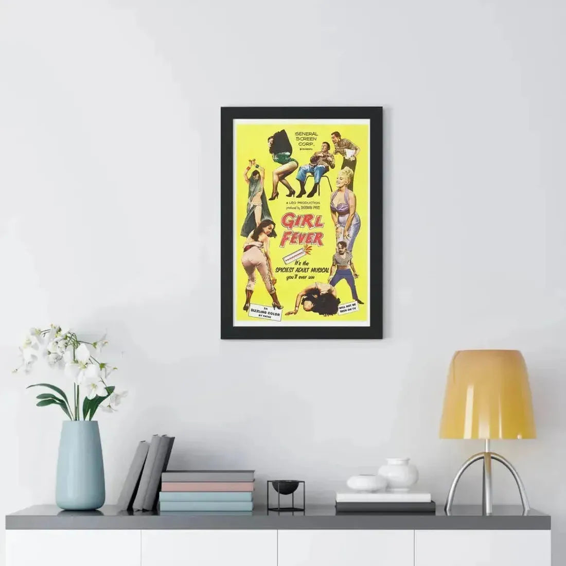 GIRL FEVER 1961 - Framed Movie Poster - The Sticker Space