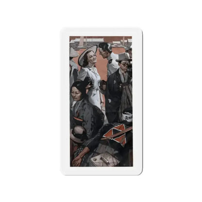 Girl From Tokyo, Cosmopolitan, June 1939 (Magazine Illustration) Refrigerator Magnet 2 Inch Die-Cut - The Sticker Space