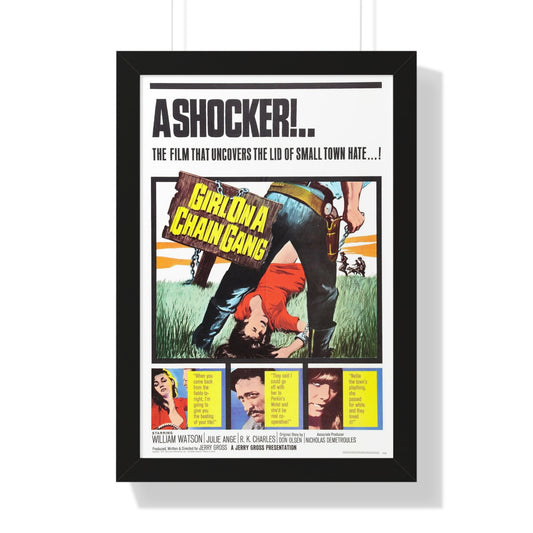 GIRL ON A CHAIN GANG 1966 - Framed Movie Poster-16″ x 24″-The Sticker Space