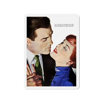 Girl On the Spot (Pt. 5), Redbook, July 1950 (Magazine Illustration) Refrigerator Magnet - The Sticker Space