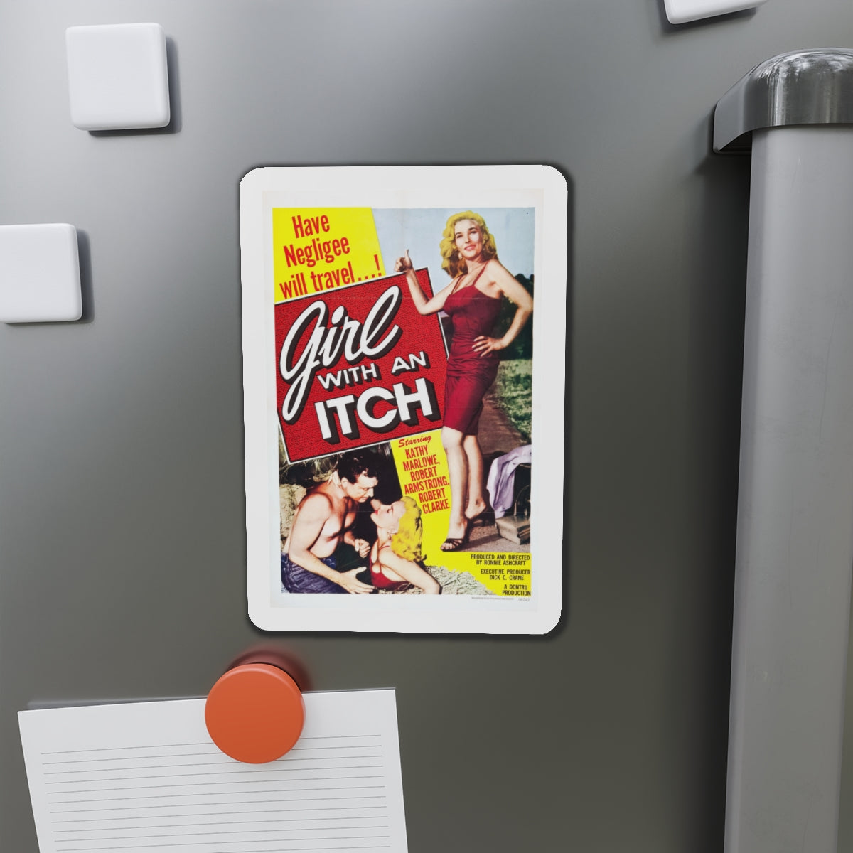 GIRL WITH AN ITCH 1958 Movie Poster - Die-Cut Magnet-The Sticker Space