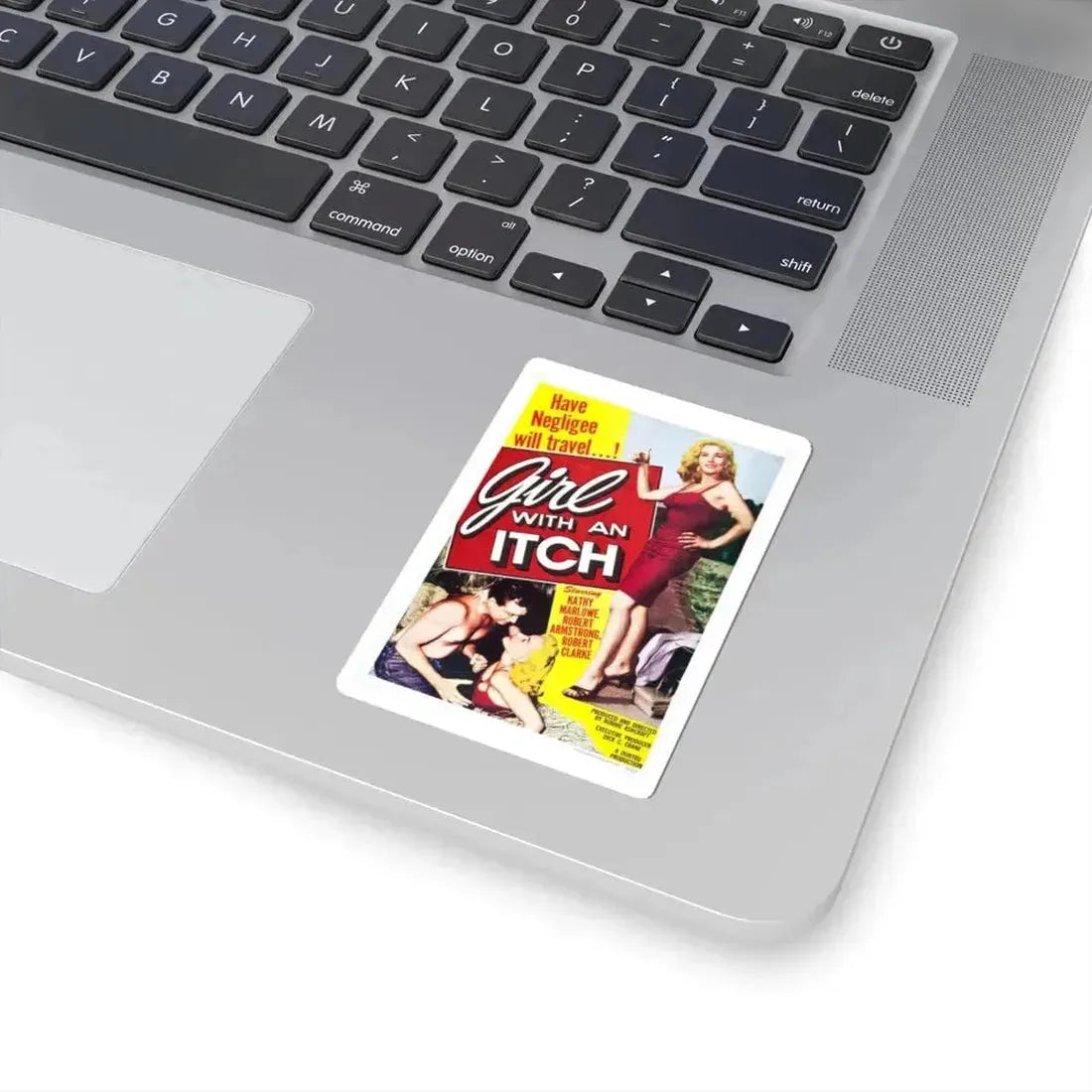 GIRL WITH AN ITCH 1958 Movie Poster - STICKER Vinyl Kiss-Cut Decal - The Sticker Space