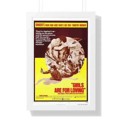 GIRLS ARE FOR LOVING (2) 1973 - Framed Movie Poster 16″ x 24″ White - The Sticker Space