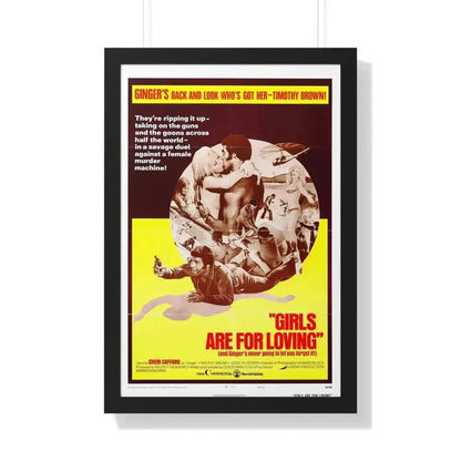 GIRLS ARE FOR LOVING (2) 1973 - Framed Movie Poster 20" x 30" Black - The Sticker Space