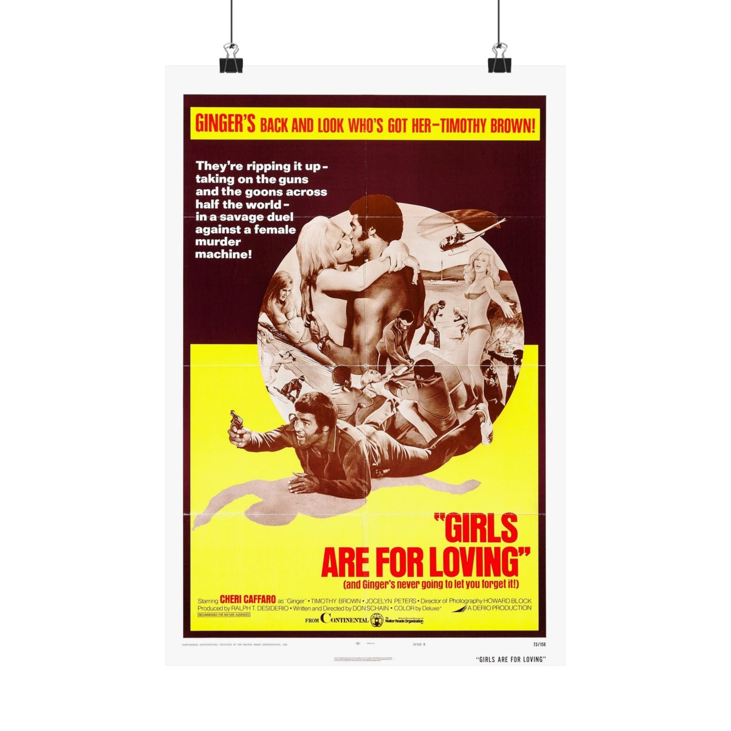 GIRLS ARE FOR LOVING (2) 1973 - Paper Movie Poster-12″ x 18″-The Sticker Space