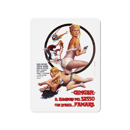 GIRLS ARE FOR LOVING (ITALIAN) 2 1973 Movie Poster - Die-Cut Magnet-4" x 4"-The Sticker Space