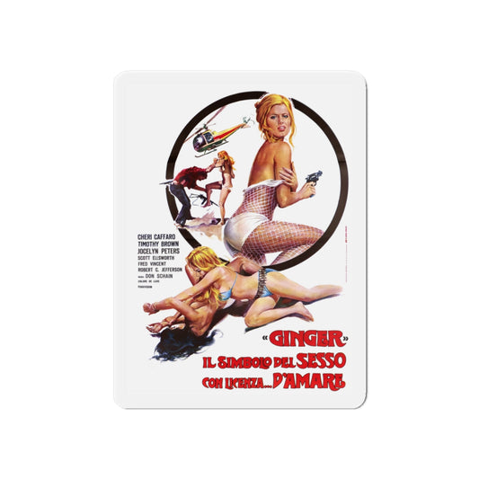 GIRLS ARE FOR LOVING (ITALIAN) 2 1973 Movie Poster - Die-Cut Magnet-6 × 6"-The Sticker Space