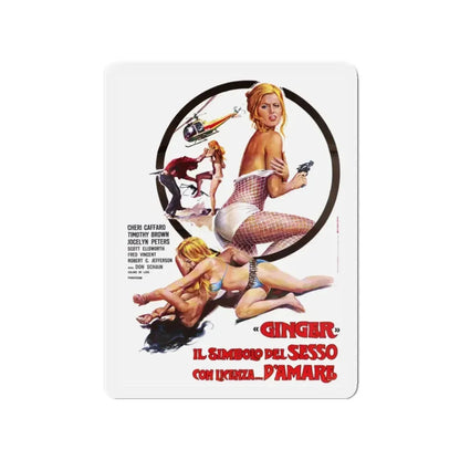 GIRLS ARE FOR LOVING (ITALIAN) 2 1973 Movie Poster - Refrigerator Magnet 3 Inch - The Sticker Space