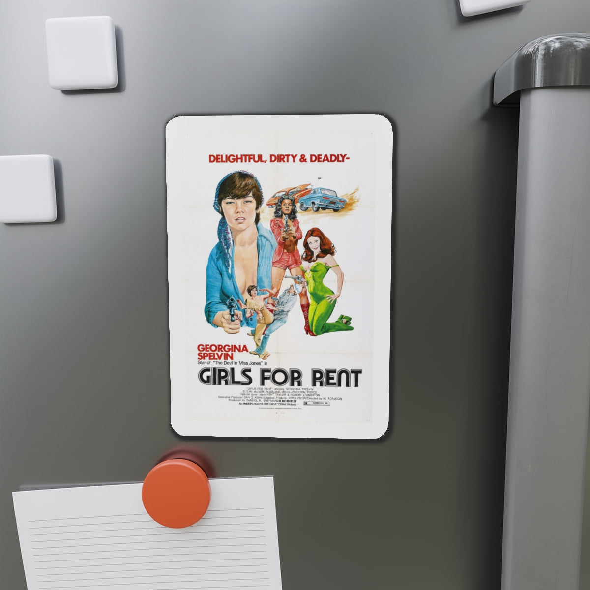 GIRLS FOR RENT 1974 Movie Poster - Die-Cut Magnet-The Sticker Space