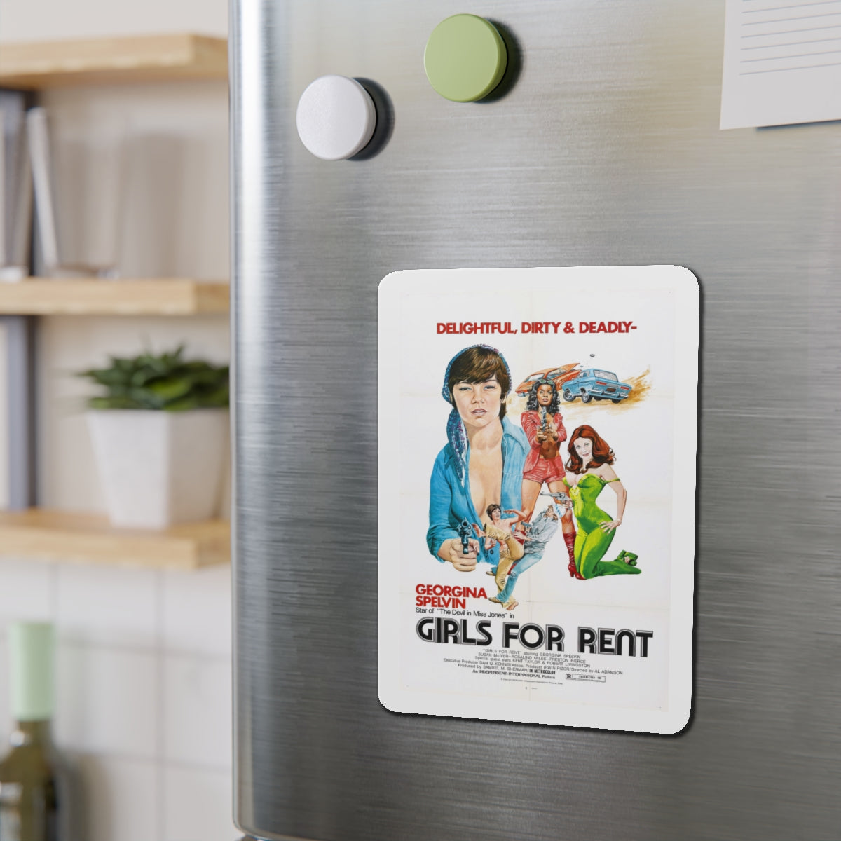 GIRLS FOR RENT 1974 Movie Poster - Die-Cut Magnet-The Sticker Space