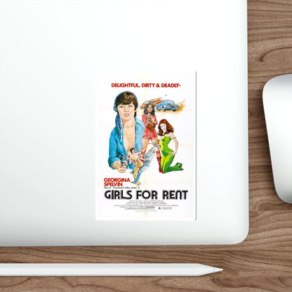 GIRLS FOR RENT 1974 Movie Poster STICKER Vinyl Die-Cut Decal-The Sticker Space