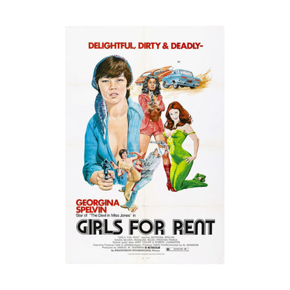 GIRLS FOR RENT 1974 - Paper Movie Poster-The Sticker Space