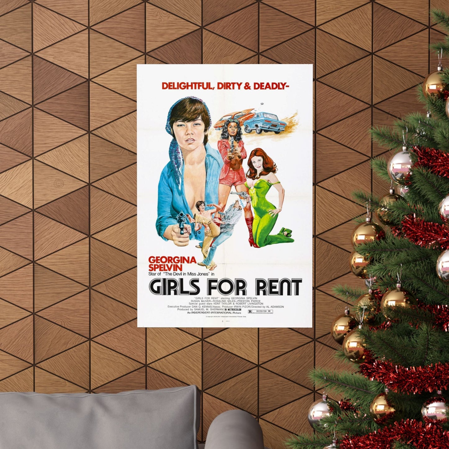 GIRLS FOR RENT 1974 - Paper Movie Poster-The Sticker Space