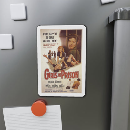 GIRLS IN PRISON 1956 Movie Poster - Die-Cut Magnet-The Sticker Space