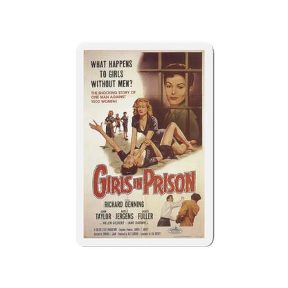GIRLS IN PRISON 1956 Movie Poster - Refrigerator Magnet 5 Inch - The Sticker Space
