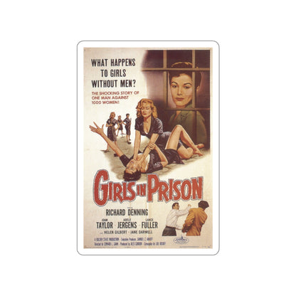 GIRLS IN PRISON 1956 Movie Poster STICKER Vinyl Die-Cut Decal-4 Inch-The Sticker Space