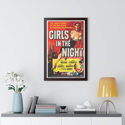 GIRLS IN THE NIGHT 1953 - Framed Movie Poster-The Sticker Space