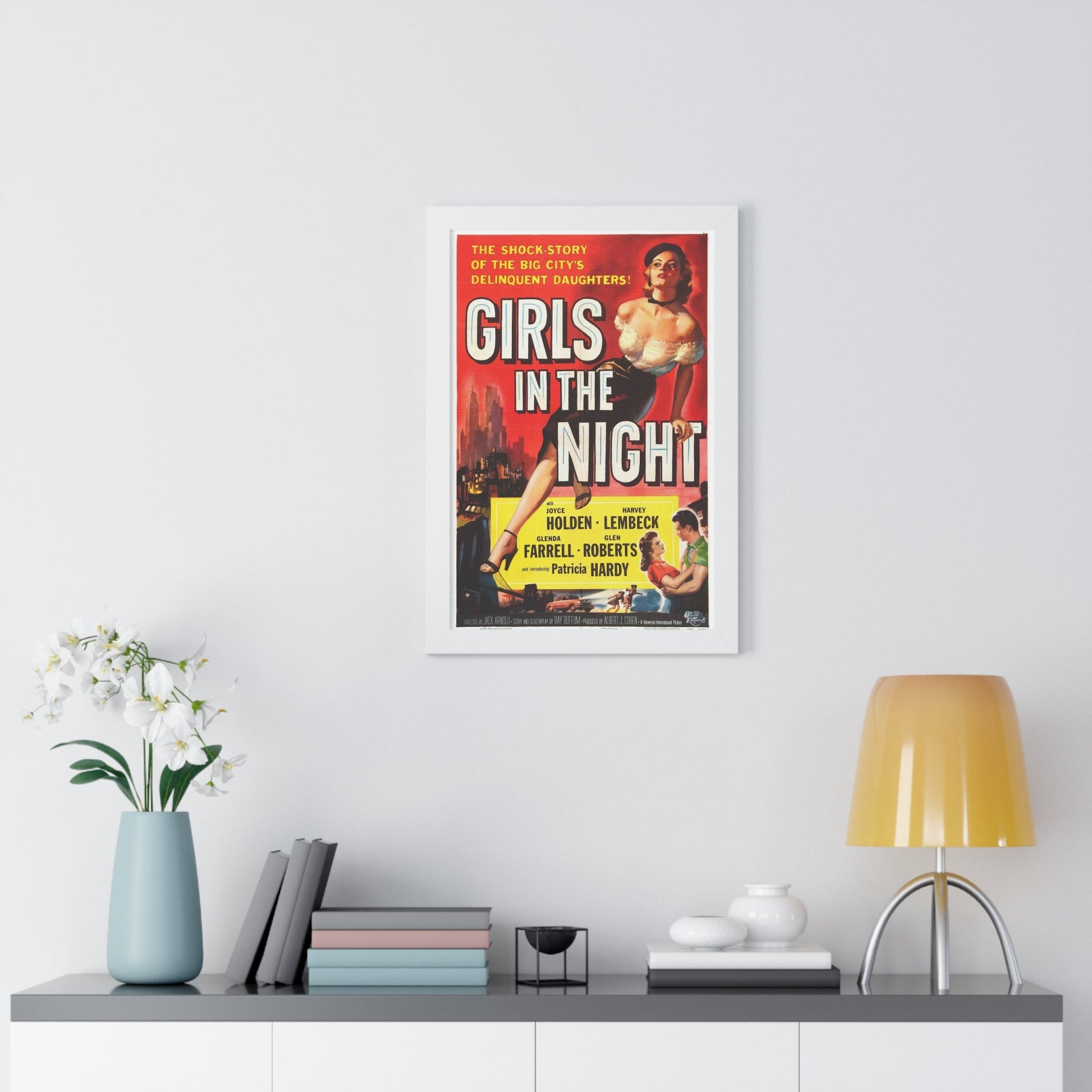 GIRLS IN THE NIGHT 1953 - Framed Movie Poster-The Sticker Space