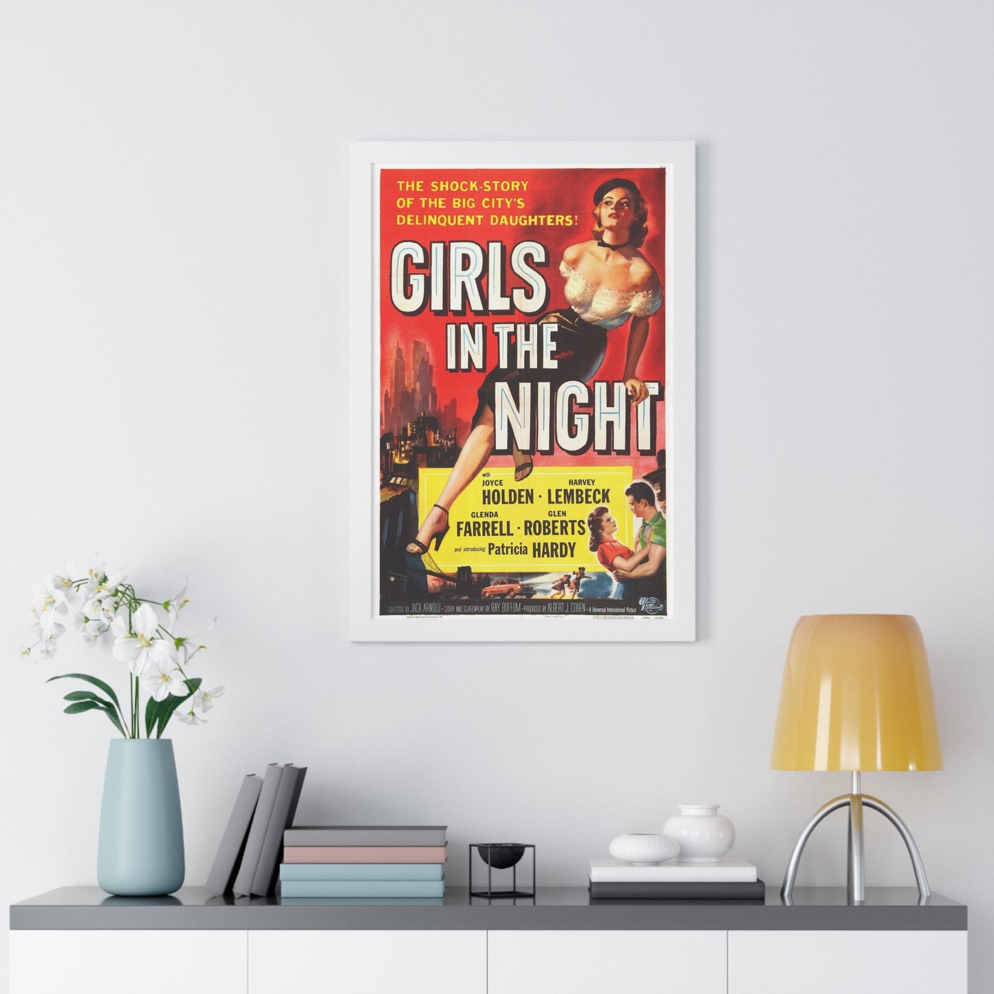 GIRLS IN THE NIGHT 1953 - Framed Movie Poster-The Sticker Space