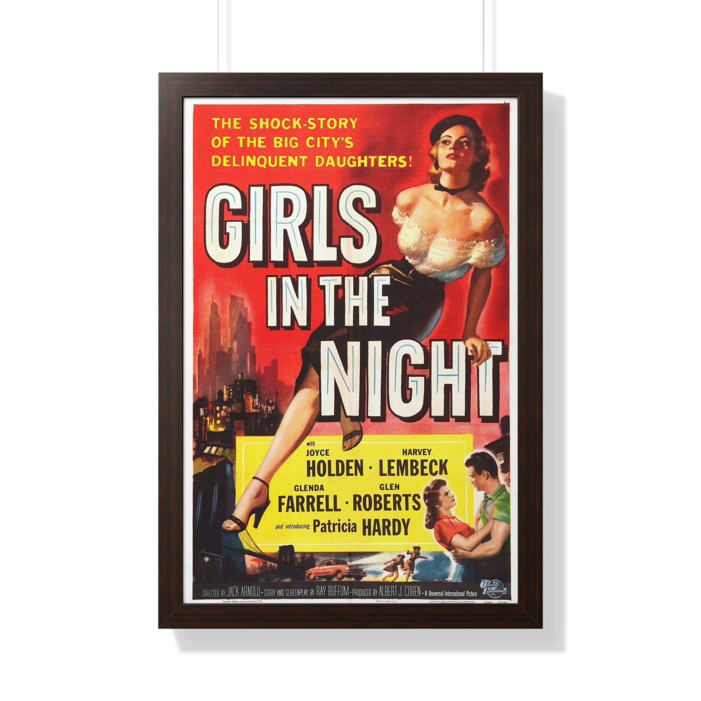 GIRLS IN THE NIGHT 1953 - Framed Movie Poster-20" x 30"-The Sticker Space